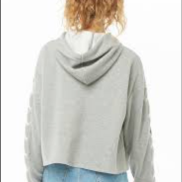 ‼️4 for $25‼️ ❤️ FOREVER 21 Lace up Draw String Hoodie - Picture 5 of 6